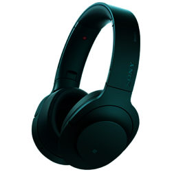 Sony MDR-100ABN h.ear on Wireless Over-Ear Headphones with Noise Cancellation Viridian Blue